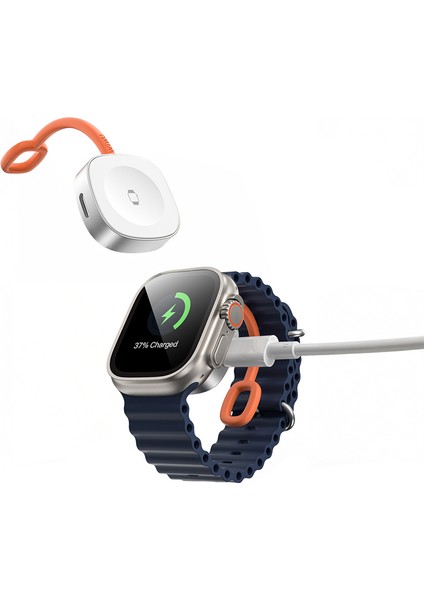 Apple Watch Akıllı Saat Uyumlu Taşınabilir Magsafe Hızlı Sarj Destekli Typ-C Sarj Aleti Powerbank