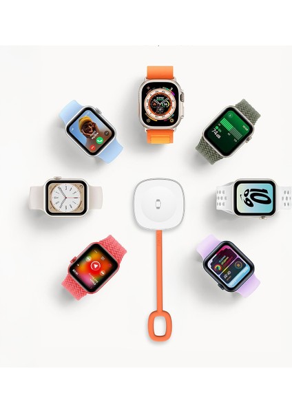 Apple Watch Akıllı Saat Uyumlu Taşınabilir Magsafe Hızlı Sarj Destekli Typ-C Sarj Aleti Powerbank indirimleri