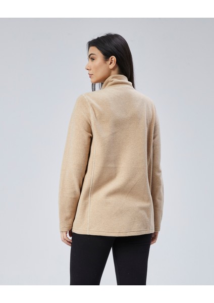 Mooncover Unisex Italyan Polar Fermuarlı Cepli Sweatshirt