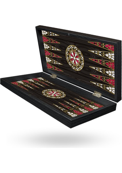 Büro Ev Ofis Hediyesi Için Retro Stil Sedef Işlemeli Tavla