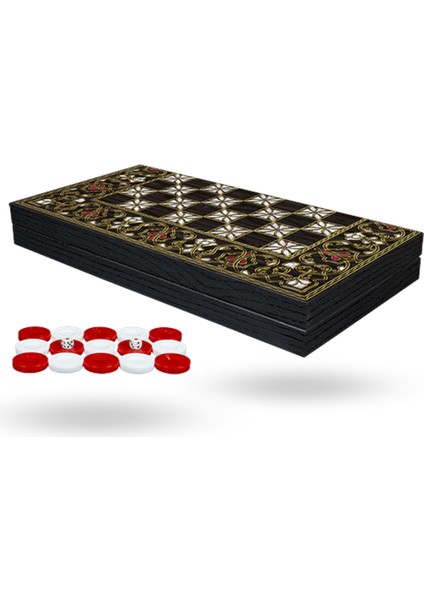 Büro Ev Ofis Hediyesi Için Retro Stil Sedef Işlemeli Tavla fiyatları