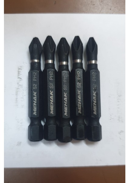 Bits Uçları Ph2*50 (5cm Lik 5 Adet S2 Çeliği Uç)