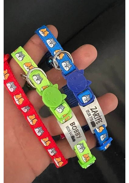 Sallanmayan Tasma Künye Isimli Kedi Tasması modelleri