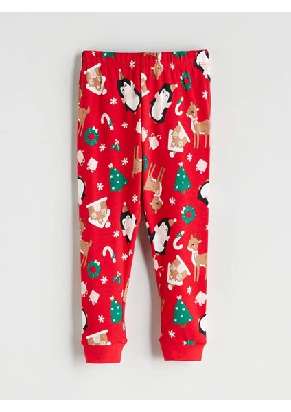 Bisiklet Yaka Yılbaşı Temalı Kız Bebek Pijama Takımı (W5) fırsatları