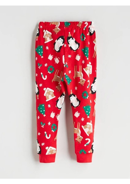 Bisiklet Yaka Yılbaşı Temalı Kız Bebek Pijama Takımı (W5) indirimleri
