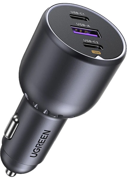 130W 3 Portlu Araç Içi Şarj Cihazı Çakmaklı