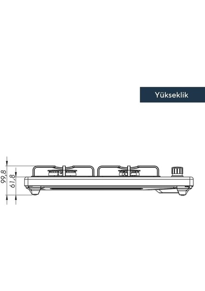 KO-420/430 F Inox 4 Gözü Gazlı Setüstü Ocak Doğalgaz indirimleri