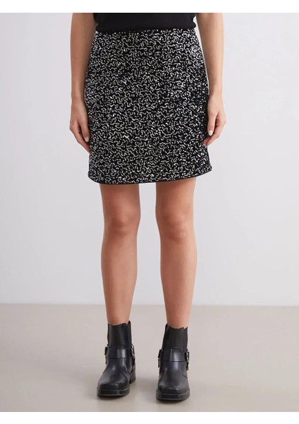 Dar Fit Pul Payetli Mini Etek (W5) fiyatları