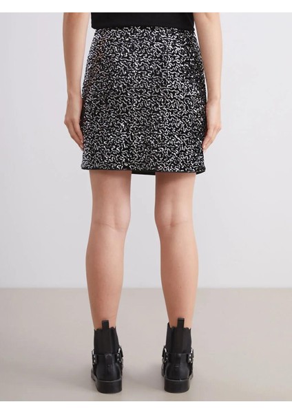 Dar Fit Pul Payetli Mini Etek (W5) fırsatları