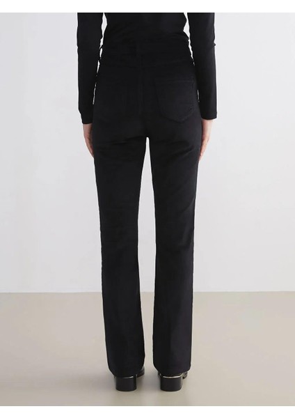 Dar Fit Ispanyol Paça Kadife Kadın Pantolon (W5) fırsatları