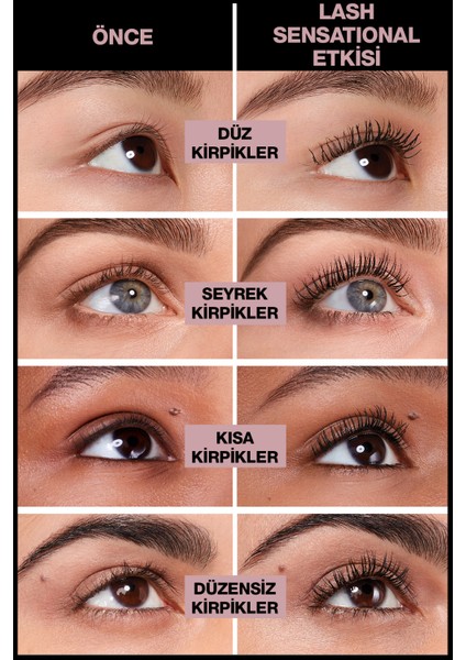 Lash Sensational Yelpaze Etkili Ekstra Siyah Maskara & Garnier Micellar Makyaj Temizleme Suyu 100 ml modelleri