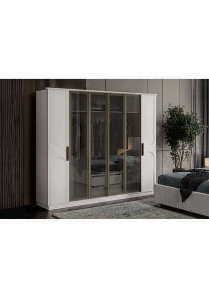 Rias White Reflekte Camlı Yatak Odası Takımı modelleri