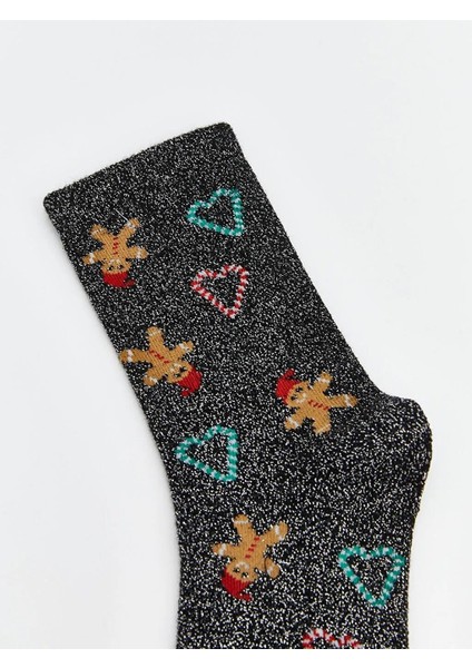 Yılbaşı Temalı Kadın Soket Çorap (W5) modelleri