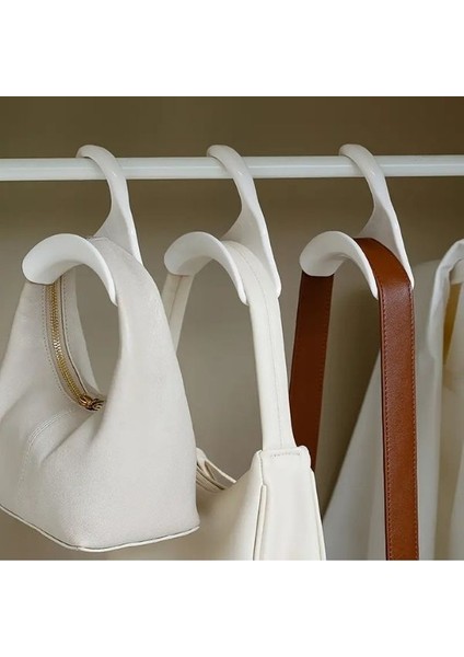 2 Adet Beyaz Çanta Askısı, Dolap Askıları, Sırt Çantası, Kemer, Eşarplar, Şapka Için Plastik Çanta Tutucu Düzenleyici fiyatları