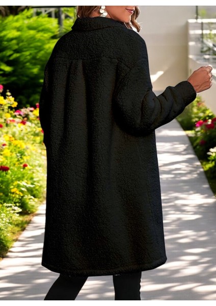 Kışlık Cep Detaylı Rahat Peluş Ceket fırsatları