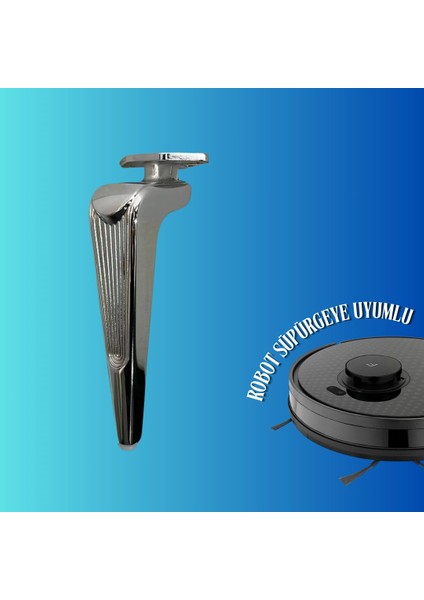 21 cm Metal Klas Koltuk Ayağı Mobilya Ayağı Ünite Ayağı Konsol Ayağı Puf Berjer Ayağı (4 Adet) fiyatları