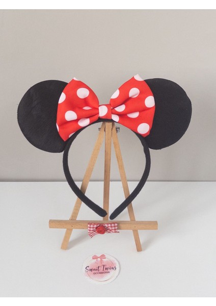 Minnie Mouse Puantiyeli Çocuk Taç