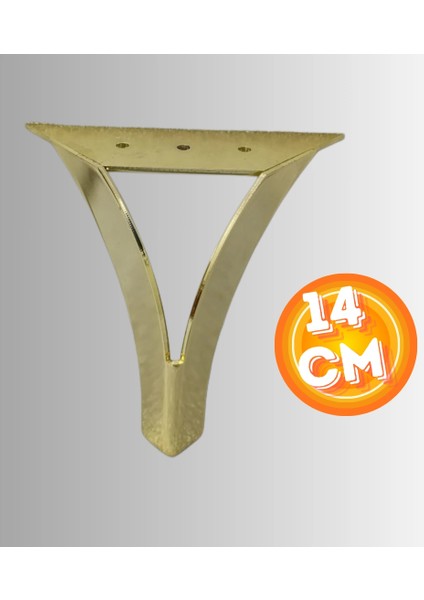 14 cm Metal Damla Koltuk Ayağı Mobilya Ayağı Ünite Ayağı Konsol Ayağı Puf Berjer Ayağı