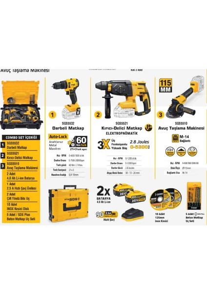 3lü Combo Matkap Seti