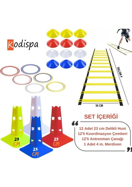 23 cm Delikli Huni Daire Çanaklı Antrenman Seti