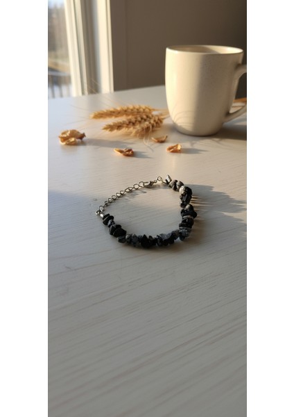 Kartanesi Obsidiyen Doğal Taş Bileklik – Negatif Enerji Engelleyici, Koruma ve Denge Taşı, El Yapımı fiyatları