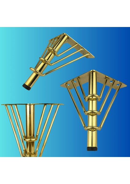 15 cm Metal 3 Telli Koltuk Ayağı Mobilya Ayağı Ünite Ayağı Konsol Ayağı Puf Berjer Ayağı modelleri