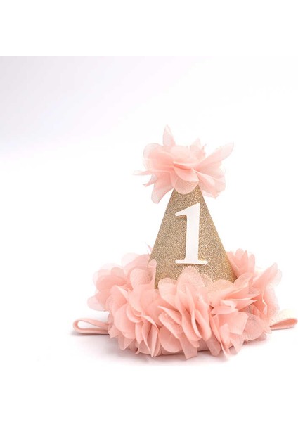Pudra 1 Yaş Huni Doğum Günü Tacı