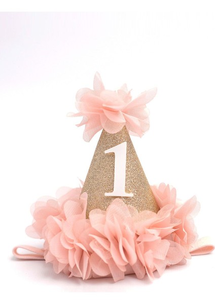Pudra 1 Yaş Huni Doğum Günü Tacı modelleri