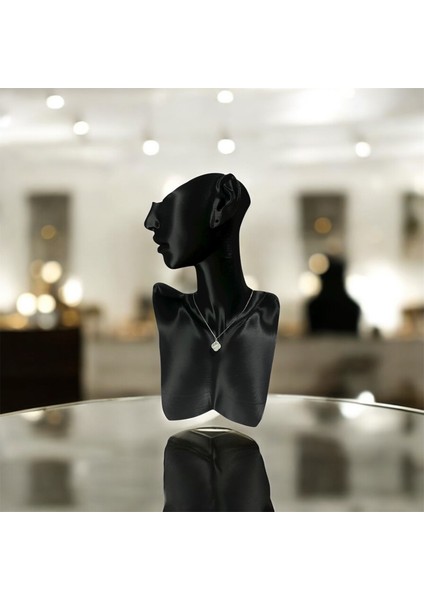 925 Ayar Gümüş Sedef Taşlı Yonca Van Cleef Zirkon Taşlı Kadın Kolye