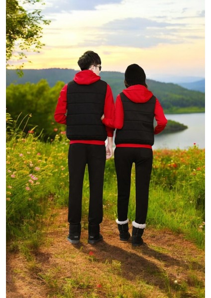 Kışlık Sevgili Kombini Kadın Üçlü Eşofman