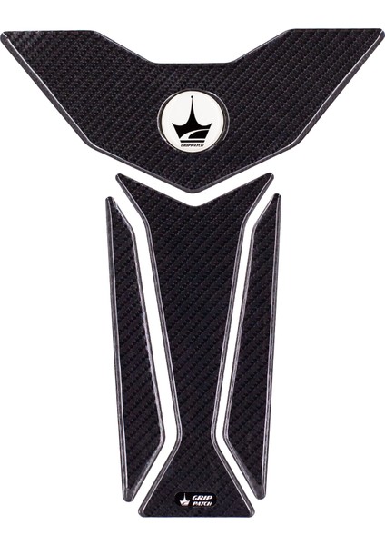 CF 450 SR 2024 ile Uyumlu Kaydırmaz 6D Karbon 15 Parça Tank Pad Seti GC16