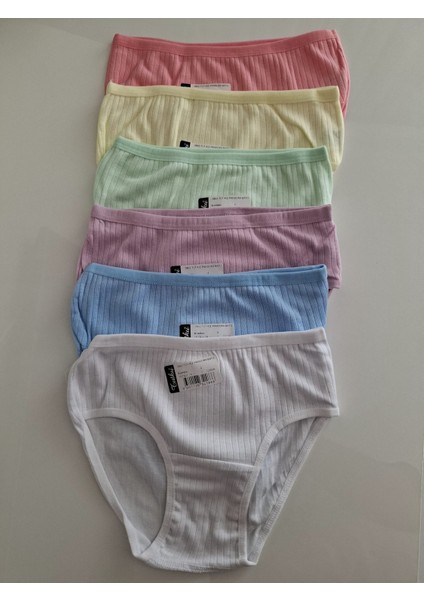 Kız Çocuk Pandora Bato - Slip - Külot - 6 Adet - Çok Renkli