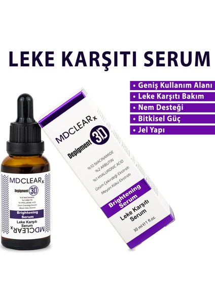 DEPİGMENT 3D LEKE KARŞITI AYDINLATICI SERUM modelleri