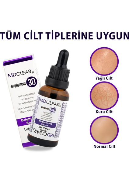 DEPİGMENT 3D LEKE KARŞITI AYDINLATICI SERUM