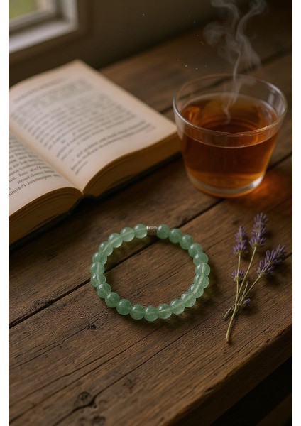 Aventurin Doğal Taş Bileklik – Şans, Bolluk ve Huzur Taşı, El Yapımı Enerji Dengeleyici Unisex Takı fiyatları