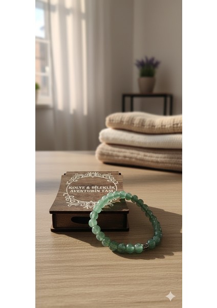 Aventurin Doğal Taş Bileklik – Şans, Bolluk ve Huzur Taşı, El Yapımı Enerji Dengeleyici Unisex Takı modelleri