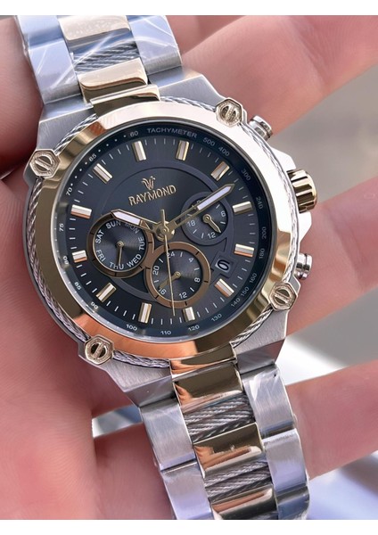 Nişan ve Damatlara Özel Çelik Kordon 2 Yıl Garantili 5 Atm Erkek Kol Saati+Bileklik Rmd.21 fırsatları