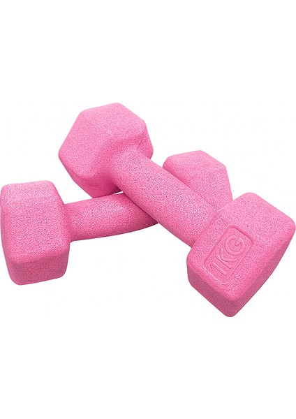 1 kg X2 Adet Mini Plastik Dambıl Pembe