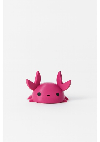 Yengeç Tasarımlı Kalem Tutacağı Masaüstü Düzenleyici Dekoratif Masa Aksesuarı Hediyelik Organizer Masa Dekoru Fuşya fırsatları