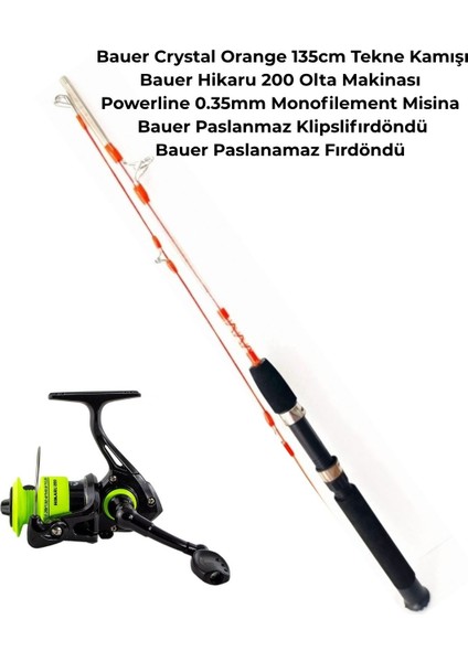 Hikaru 200 – Crystal Orange 135CM Tekne Olta Seti