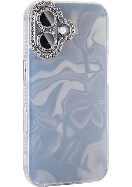 Apple iPhone 16 Plus Kılıf Airbagli Parlak Taş Detay Tasarımlı Esila Kapak modelleri