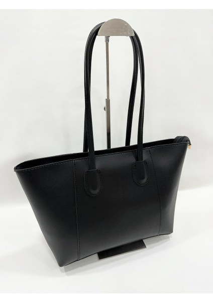 Basic Düz Sade Model Fermuarlı Tote Kadın El ve Omuz Çantası