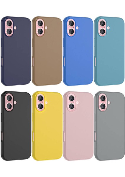 Apple iPhone 16 Plus Kılıf M-Safe Şarj Özellikli Sıvı Teknolojili Silinebilir Sert Kivi Kapak modelleri