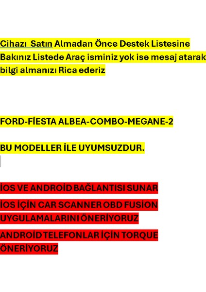 araç Arıza Tespit Cihazı V1.5 Obd2 Araç Arıza Okuma&silme /can Destekli Türkçe Dual Sürüm Apple Android Destekli araç arıza tespit cihazı fiyatları