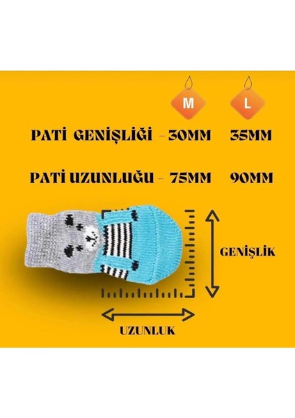 Sevimli Pati Çorabı | Kedi Köpek Kaymaz Taban Örgülü Evcil Hayvan Çorabı modelleri