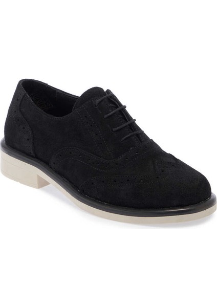 Siyah Hakiki Süet Deri Kadın Casual Ayakkabı - K24I1AY67309-A01 indirimleri