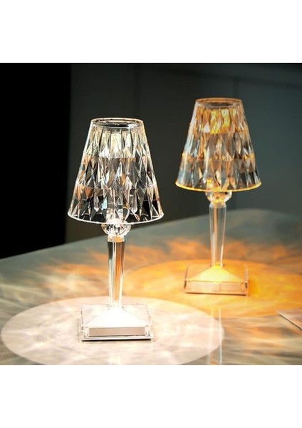 Kristal Abajur LED Kumandalı ve Dokunmatik Masa Lambası modelleri