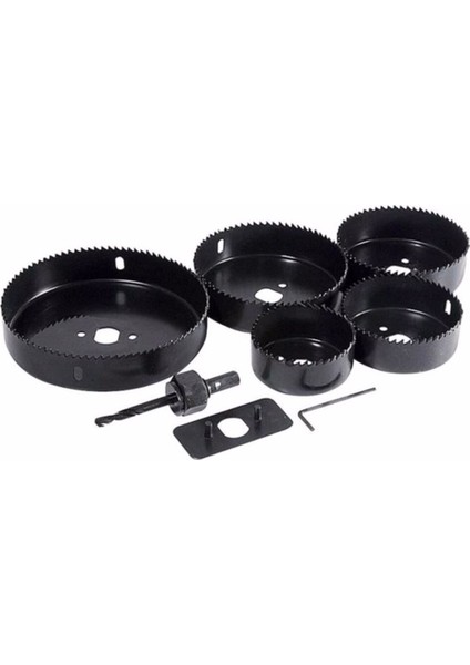 8 Parça Panç Seti Ağaç Kesme Testere Matkap Ucu Takımı Alçıpan Tavan Kesme fırsatları