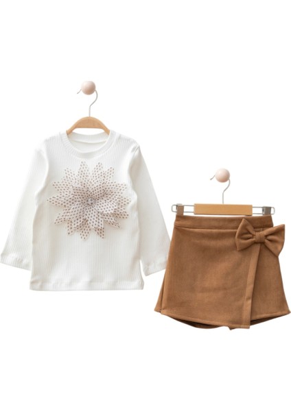 Şort Etekli Çiçekli Takım modelleri