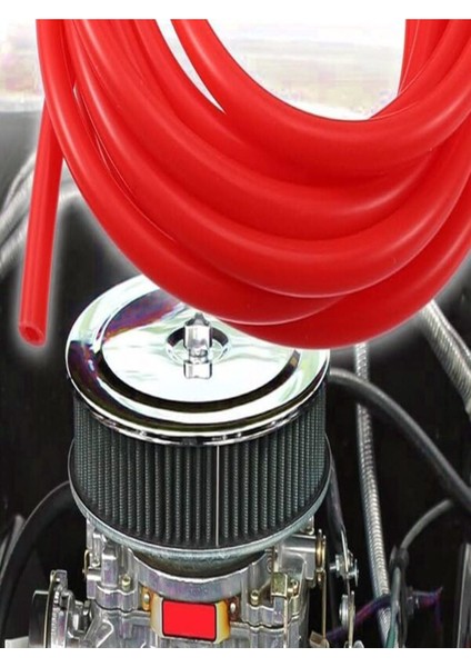 4 mm Silikon Vakumlu Turbo Hortumu Cam Suyu Sıcak Soğuk Su Hava Hortumu Kırmızı fırsatları